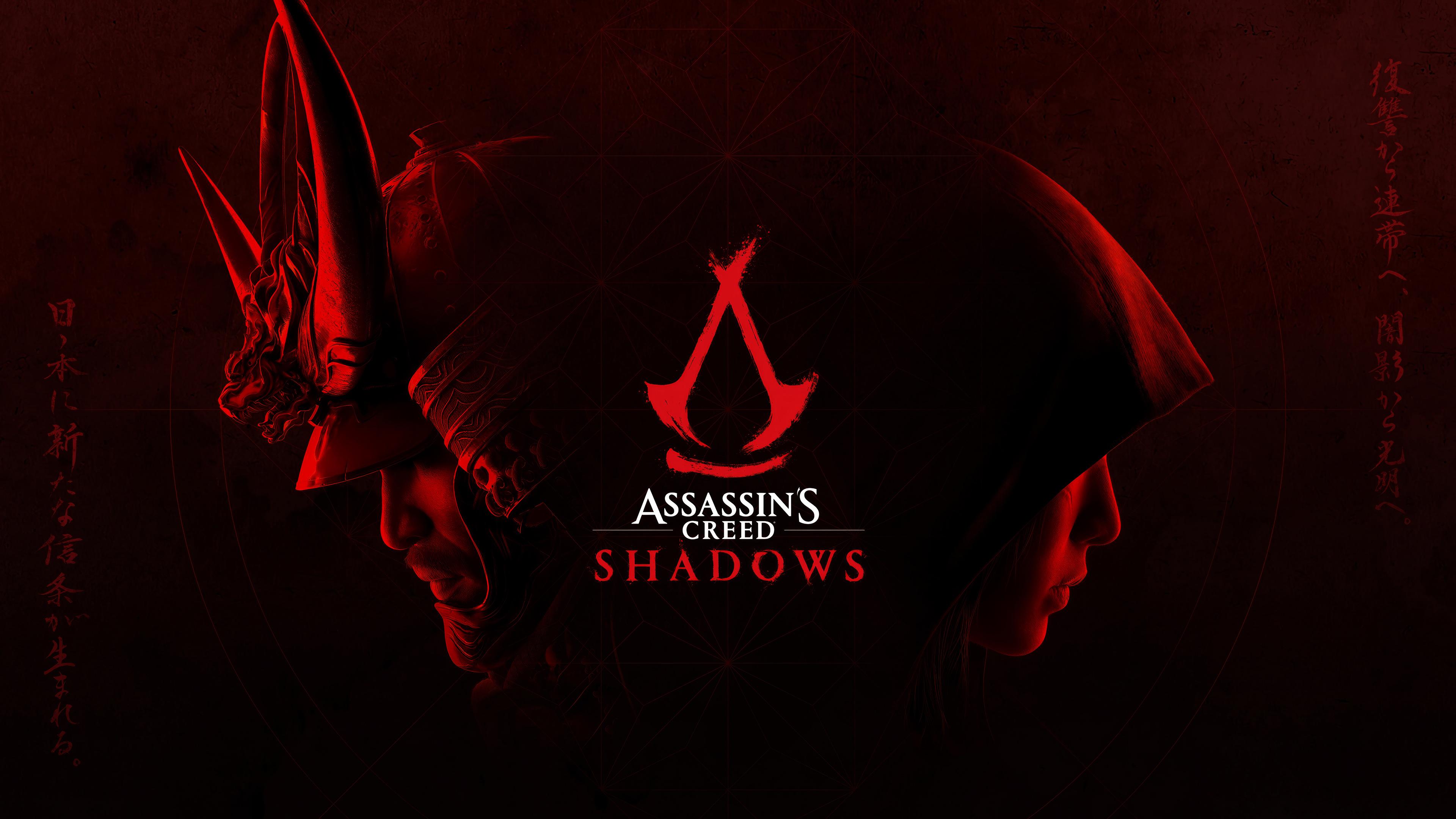 Assassin S Creed Shadows Logo Yasuke Naoe Wallpaper 4k HD Pc 103c