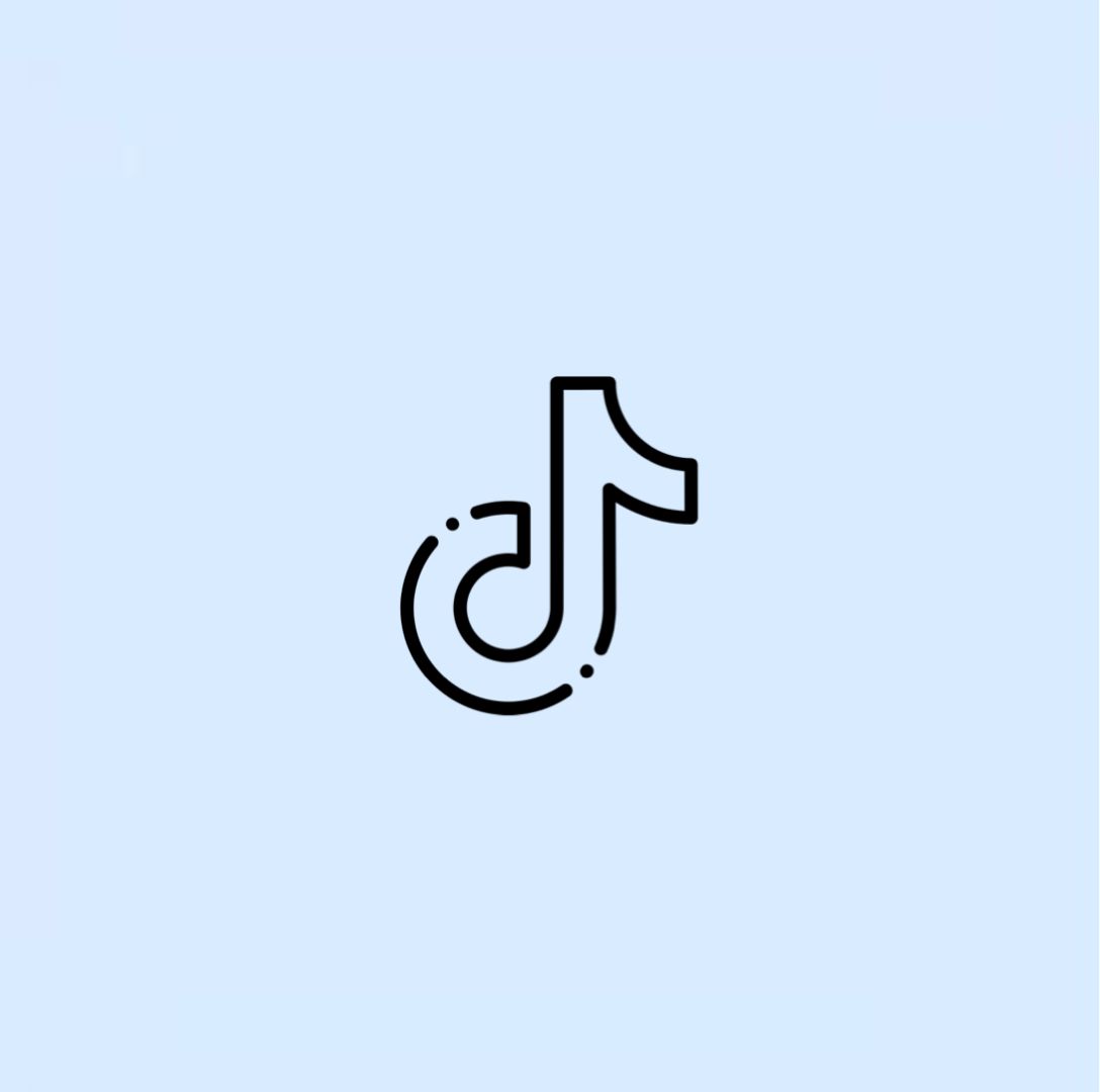 Phone Icon Aesthetic Blue Tiktok Wallpaper