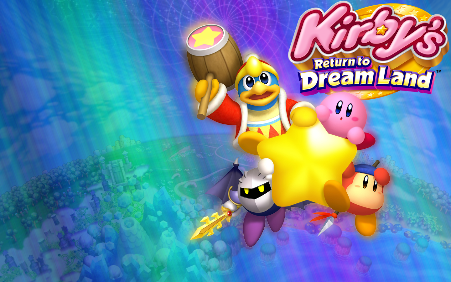 Kirby S Return To Dreamland Wallpaper Warp Star By Superdimentiobros