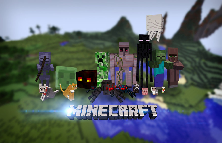 Minecraft Mobs Video Game Wallpaper Share This Background