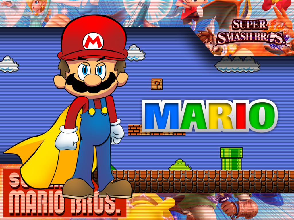 Super Smash Bros Wallpaper Mario By Supersonicbros2012 On
