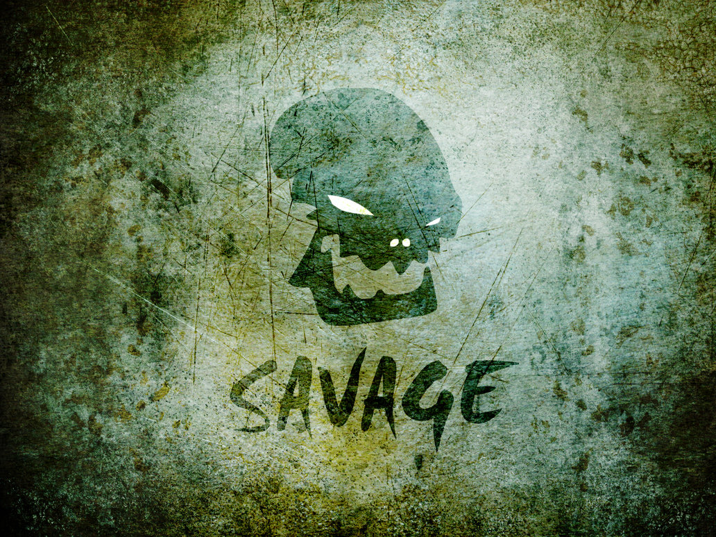 Savage Logo Grunge By Tasteless Designs