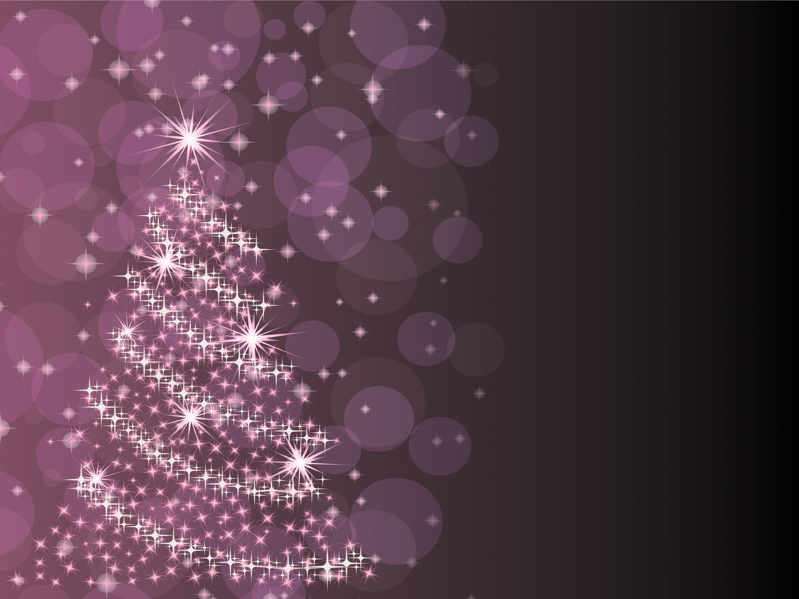 Purple Christmas Tree Powerpoint Background