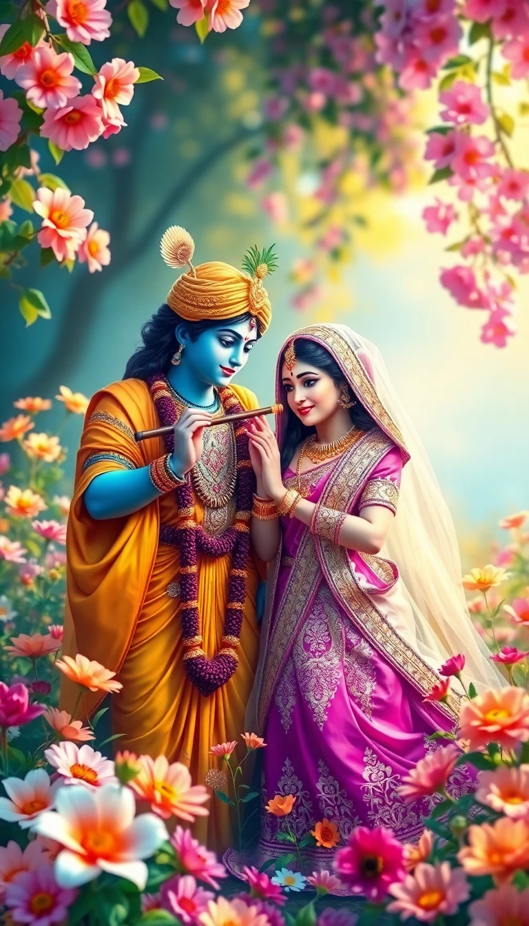 Lord Krishna And Radha Wallpaper