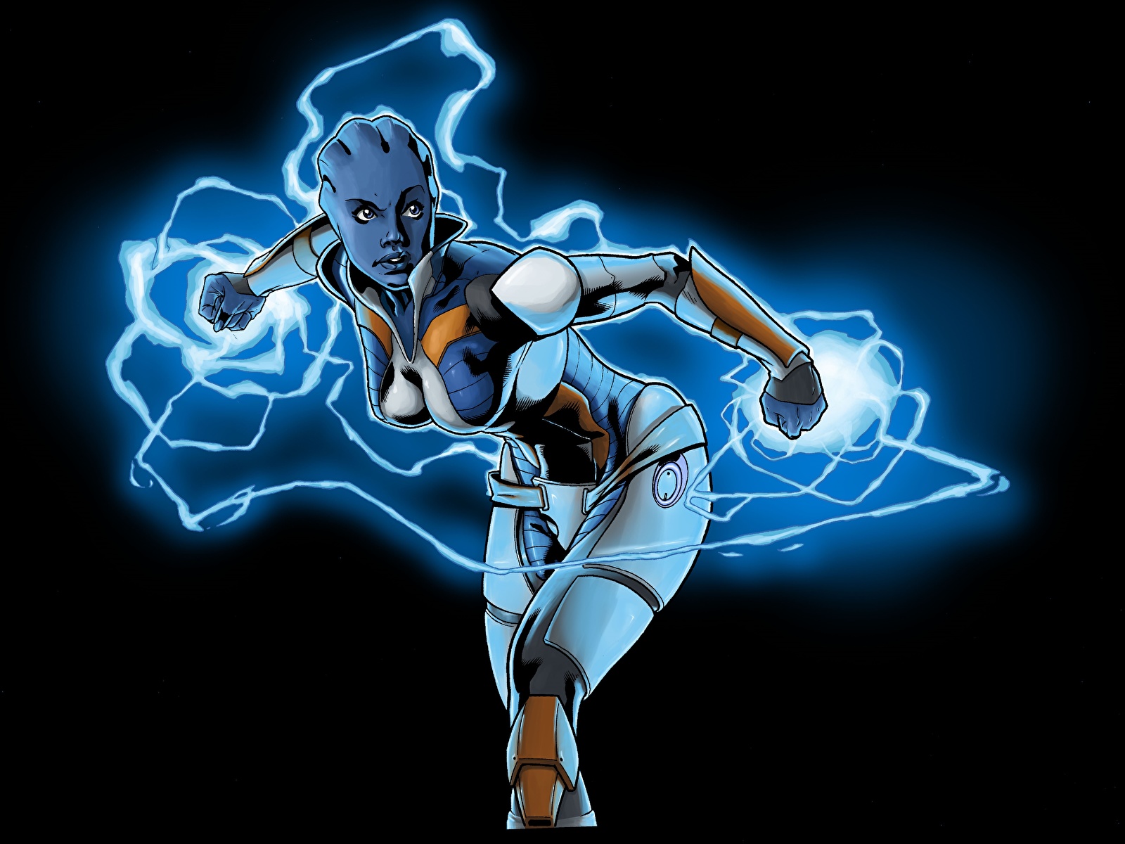 Image Liara Mass Effect Magic Aliens Fan Art T Soni Girls