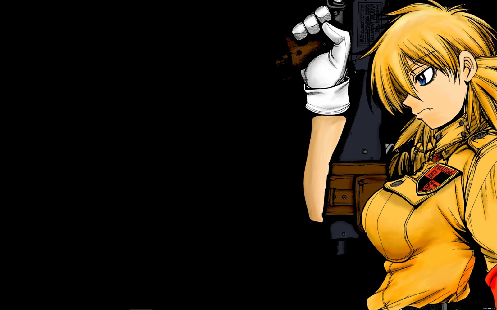 Seras Victoria Hellsing Ultimate Anime Gun Gold Hair HD Wallpaper