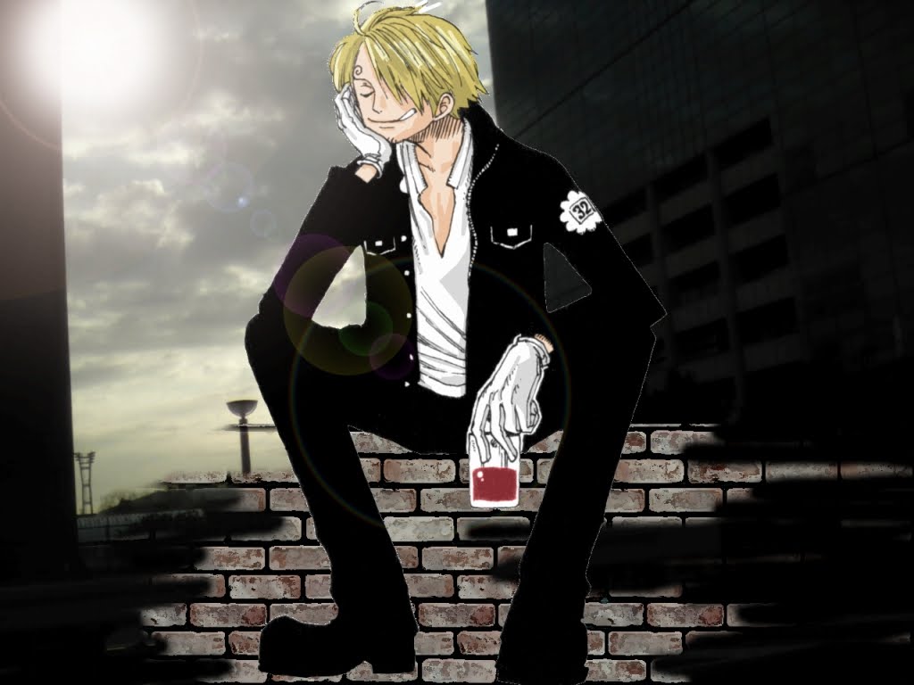 Sanji Drinking One Piece Anime Manga High Definition