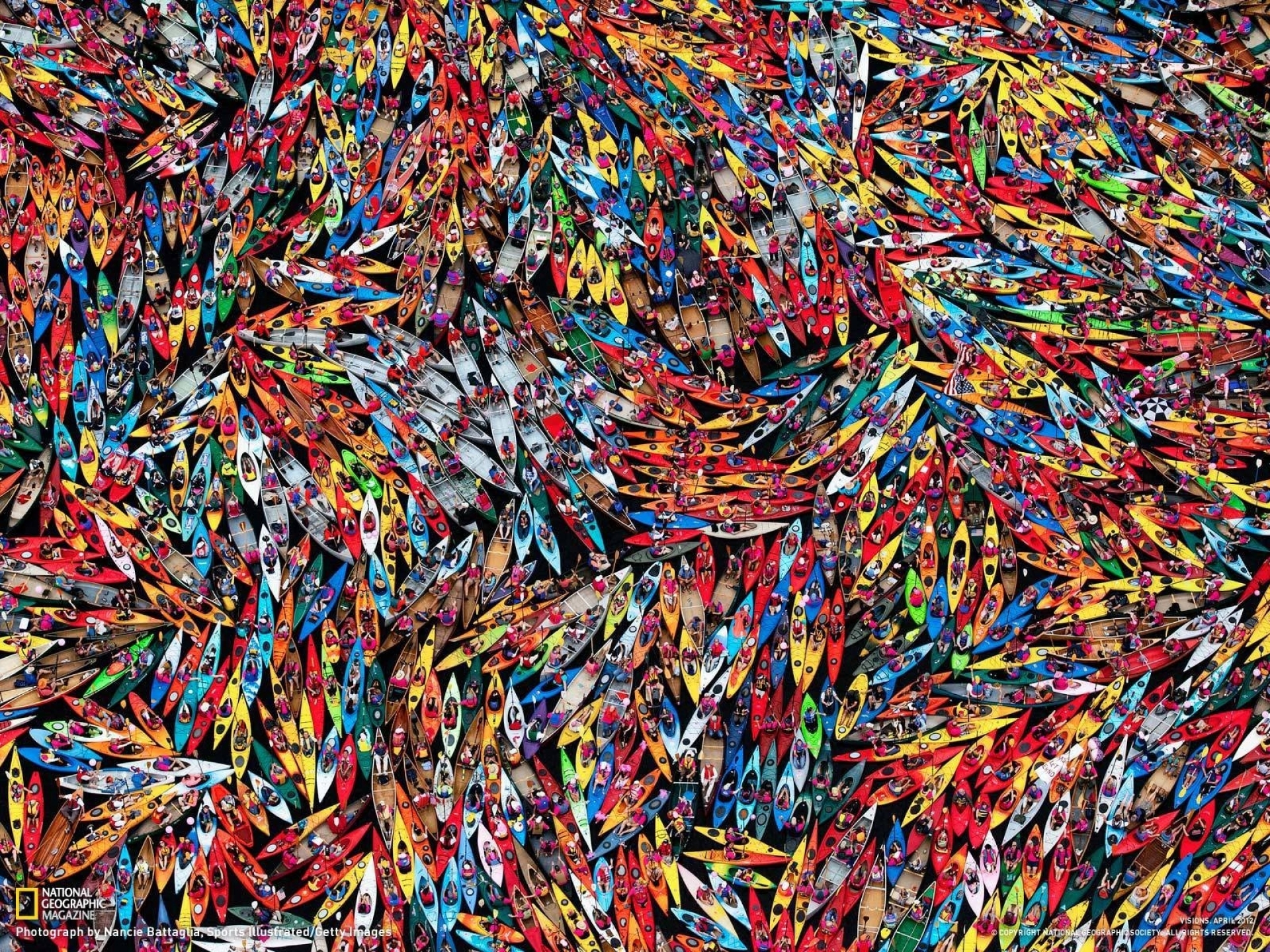 Multicolor Guinness People National Geographic Kayak Canoe