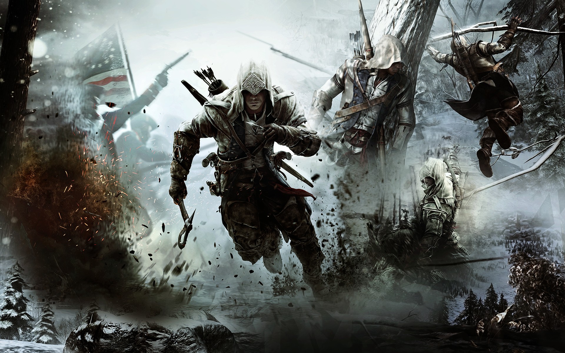 Wallpaper Papel De Parede Assassin S Creed Iii Da Ubisoft