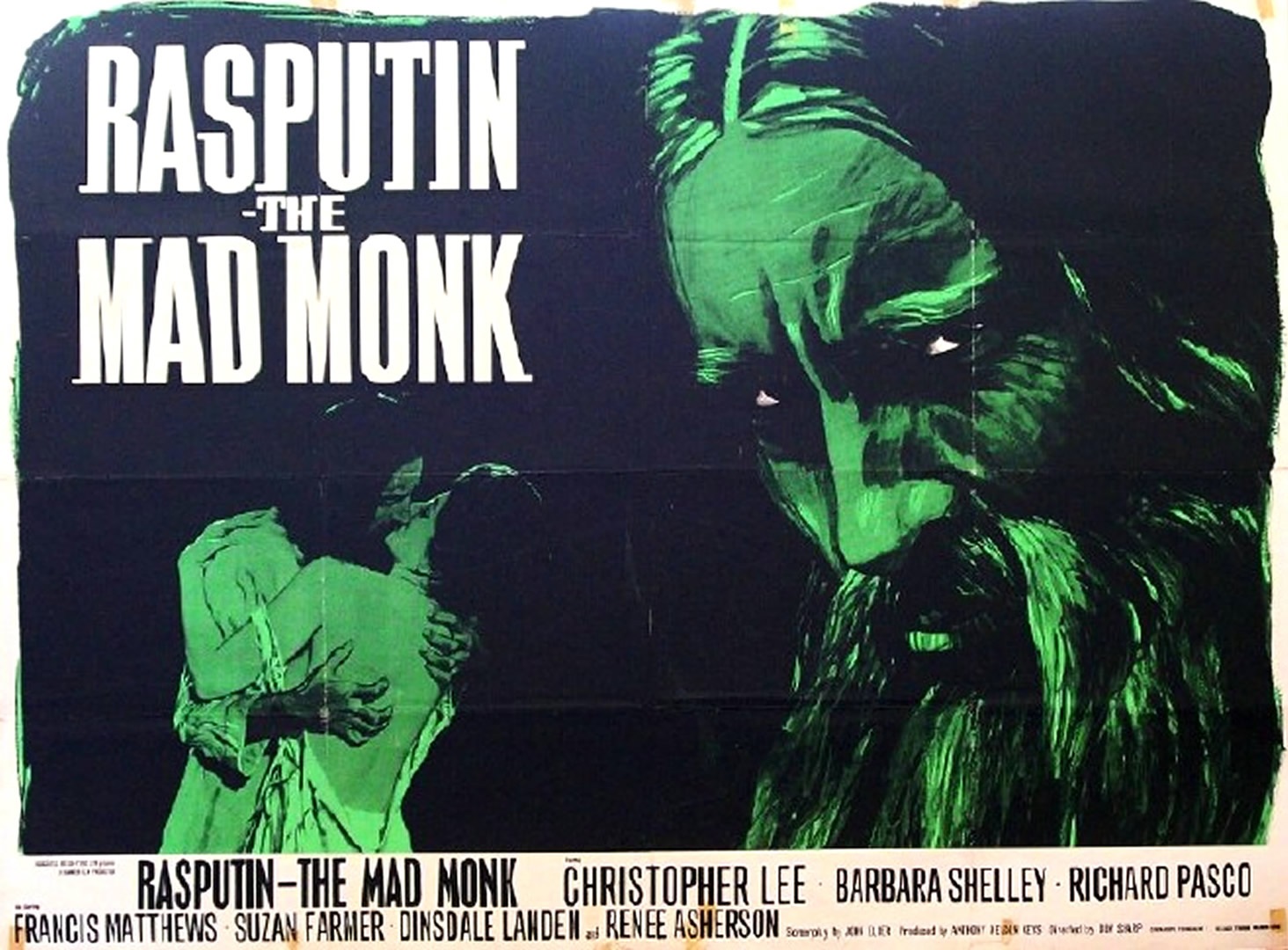Rasputin The Mad Monk Hammer Horror B Movie Posters Wallpaper Image