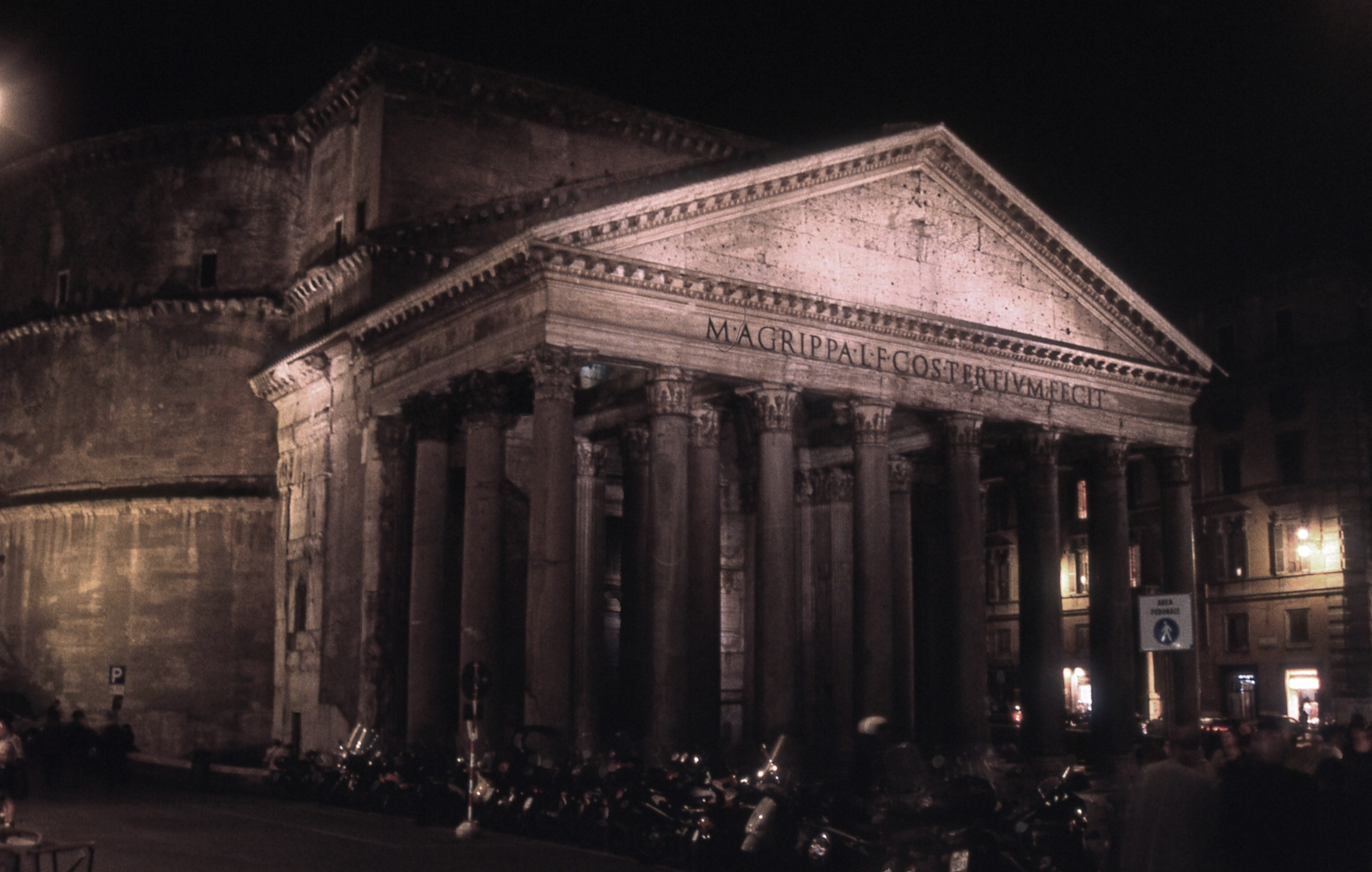 The Pantheon By Night 4k Wallpaper And Background