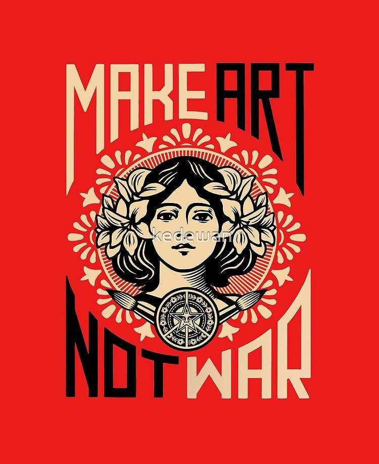 Make Art Not War Symbol iPad Case Skin By Kedewan