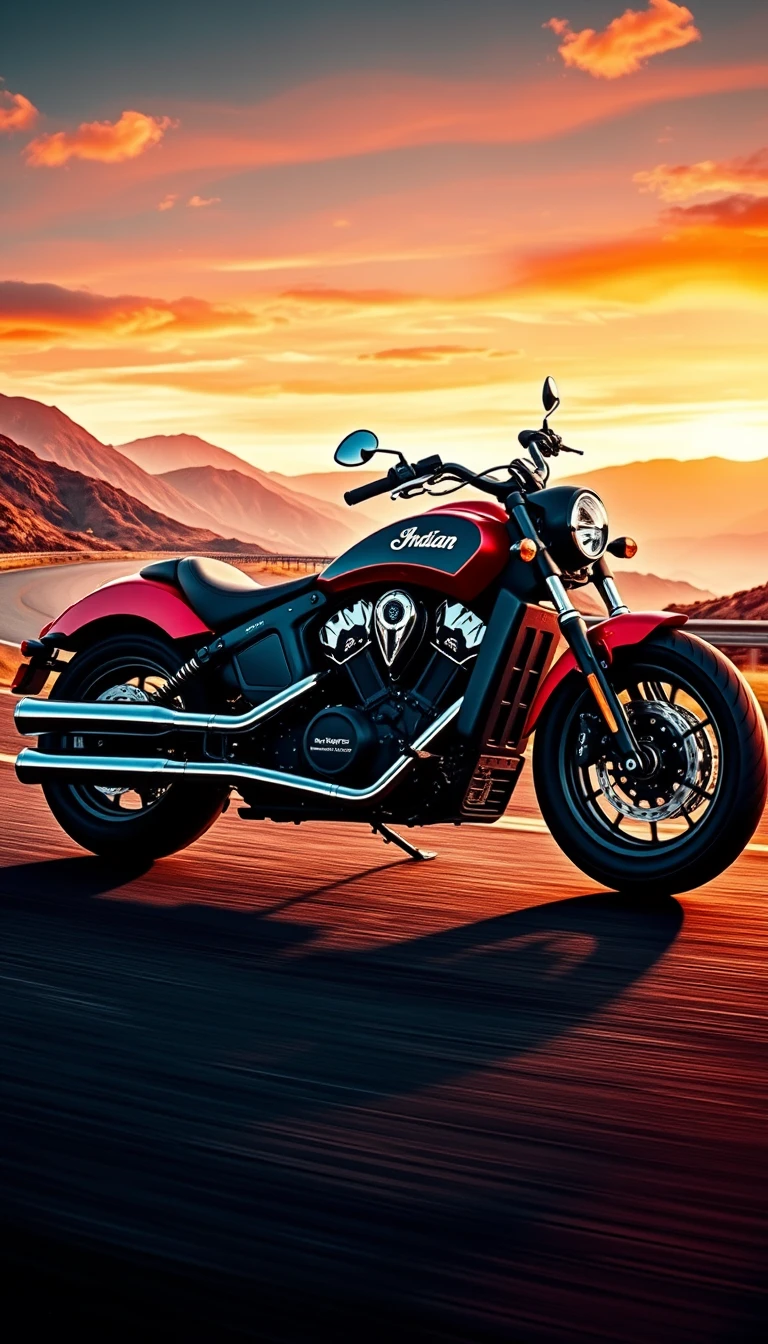 Indian Motorcycle Scout Phone Wallpaper