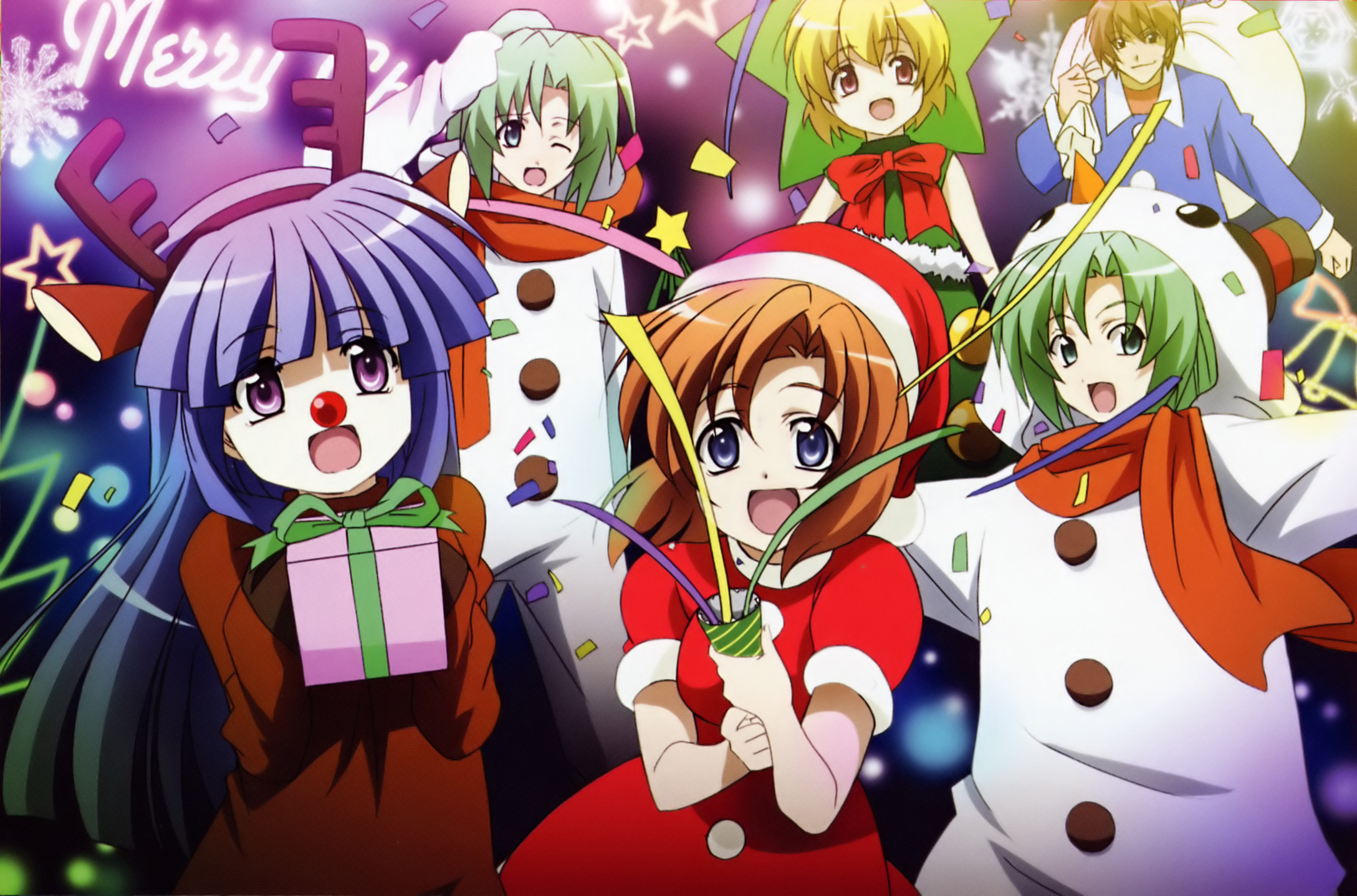 Cute Anime Girl Christmas Wallpapers HD 2177x1437