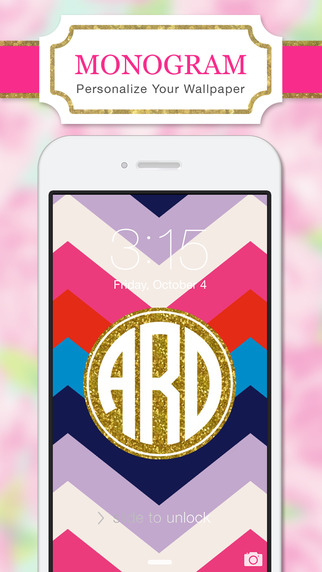Wallpaper Background Maker HD Diy With Glitter Themes Voor iPhone