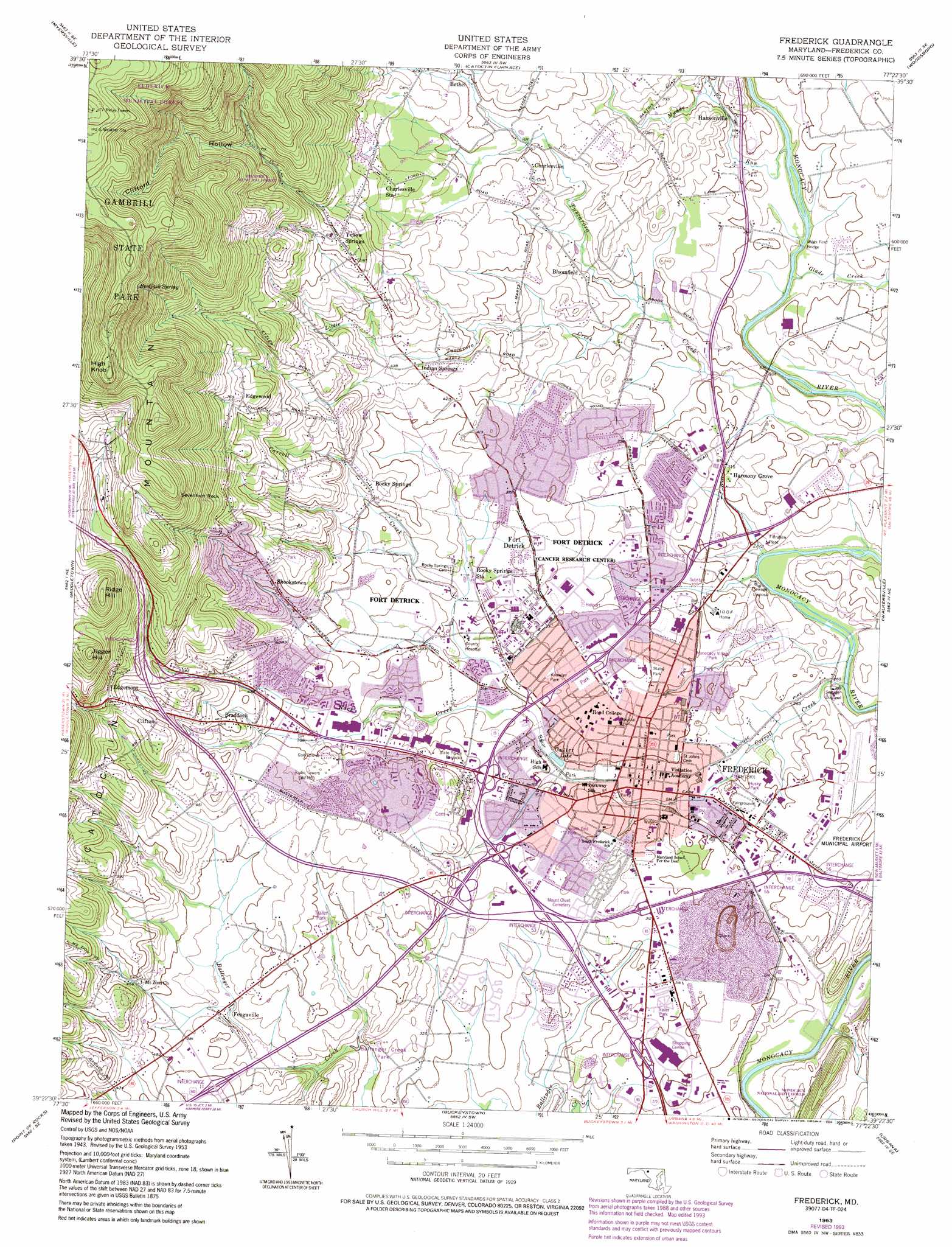 Free download Buy this Frederick topo map as a high resolution digital 