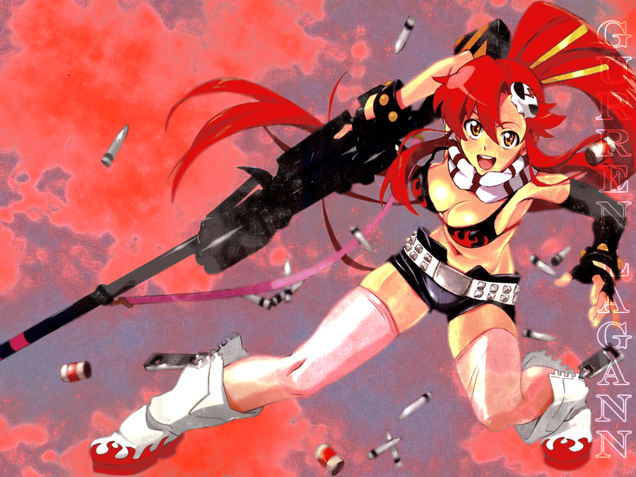 Yoko tengen toppa gurren lagann tagme jpeg artifacts HD wallpaper   Peakpx