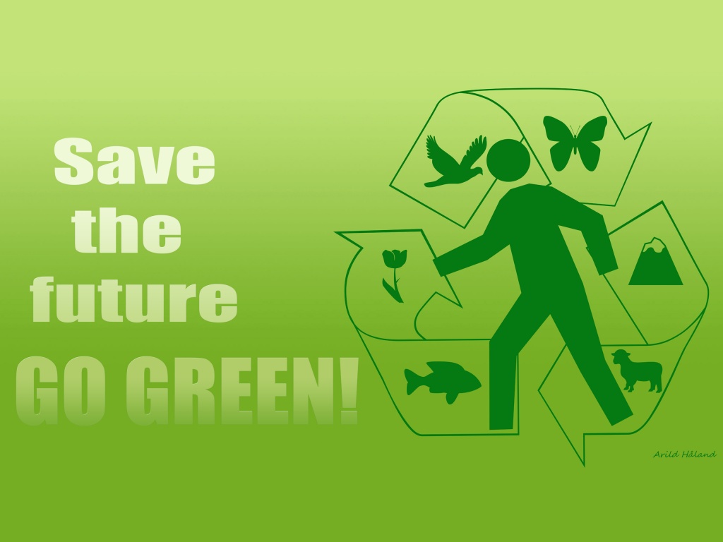 1024x768 Save the future   GO GREEN desktop PC and Mac wallpaper