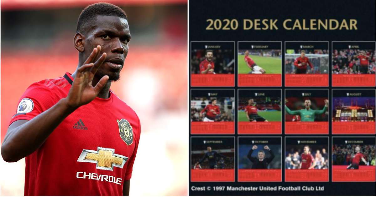 Manchester United Desktop Calendar