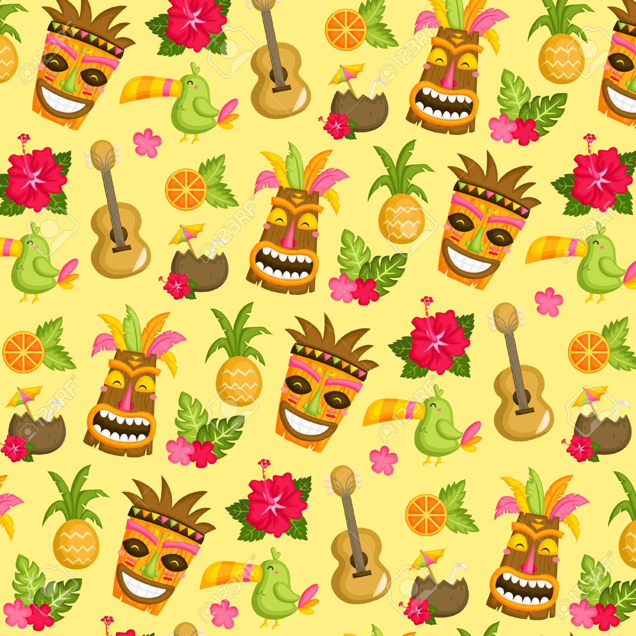 Hawaii Luau Background Royalty Cliparts Vectors And Stock