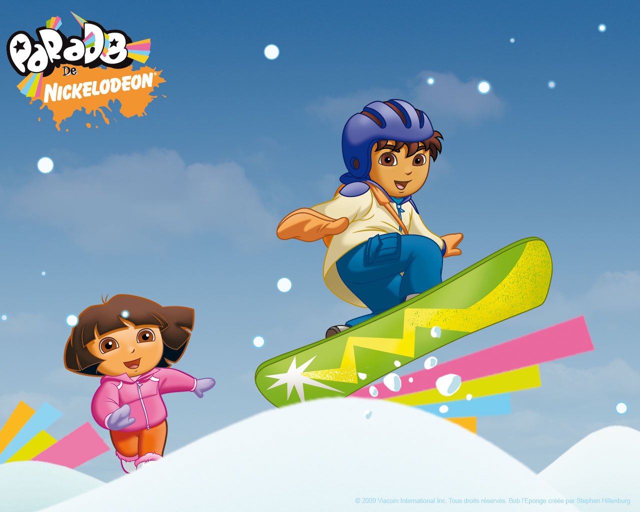 Go Diego Go Snowboard Wallpaper   Go Diego Go Free Wallpaper   Cartoon