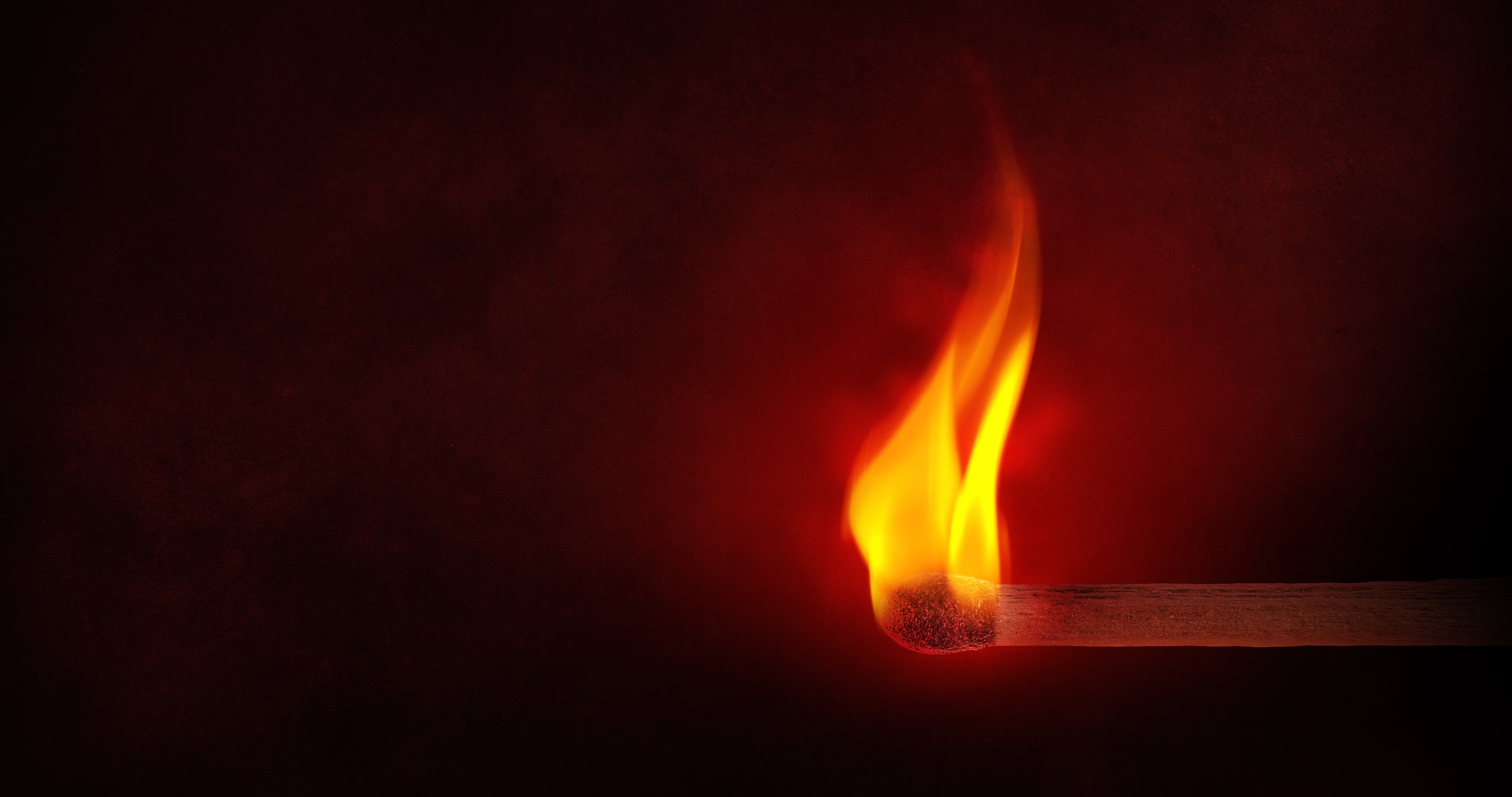 Wallpaper Match Fire Flame Sulfur HD Background