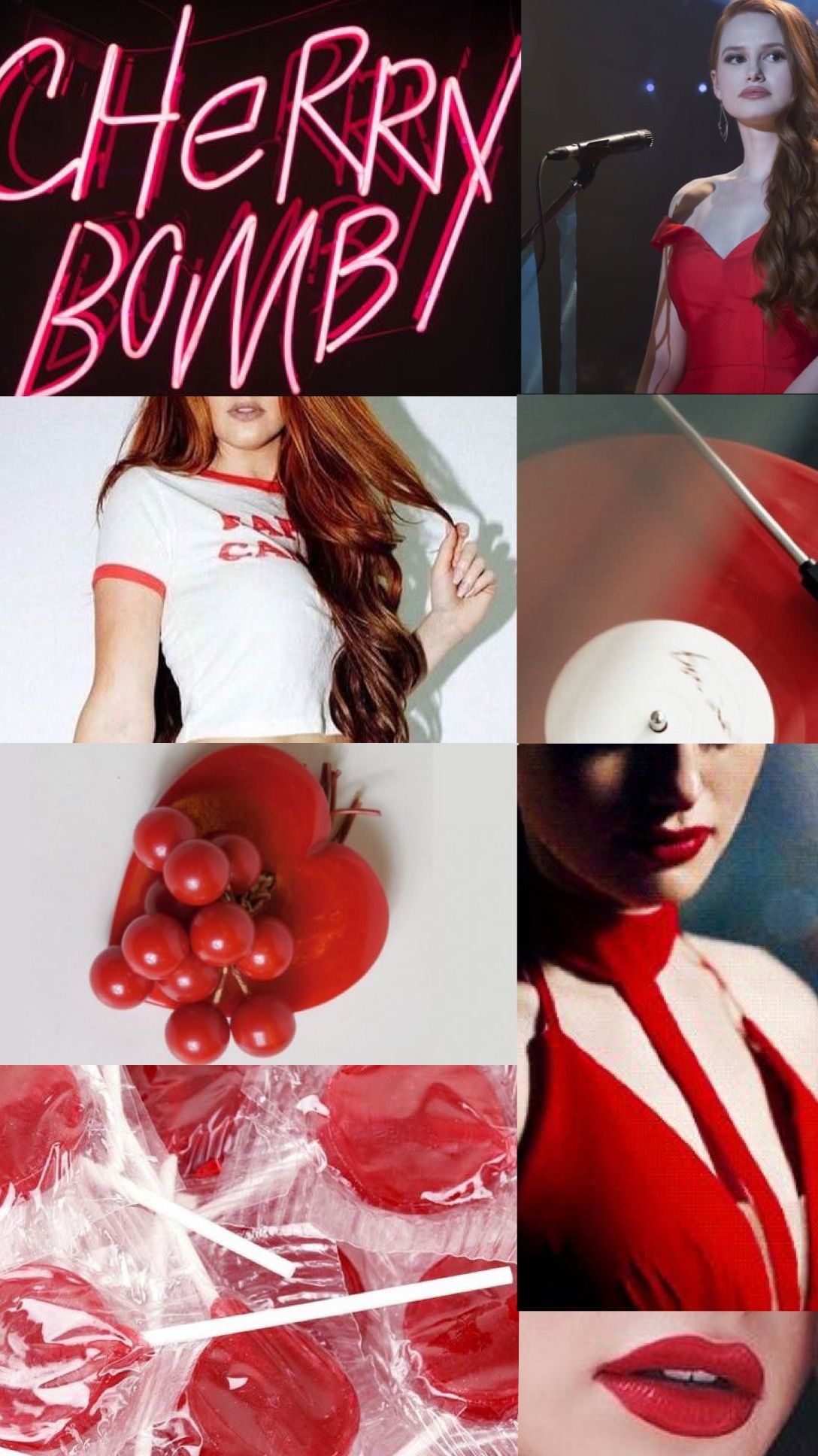 Cheryl Blossom Cherry Bombshell Aesthetic Riverdale Wallpaper