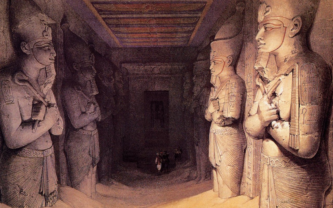 David Roberts Paintings The Ancient Egyptian Civilization And