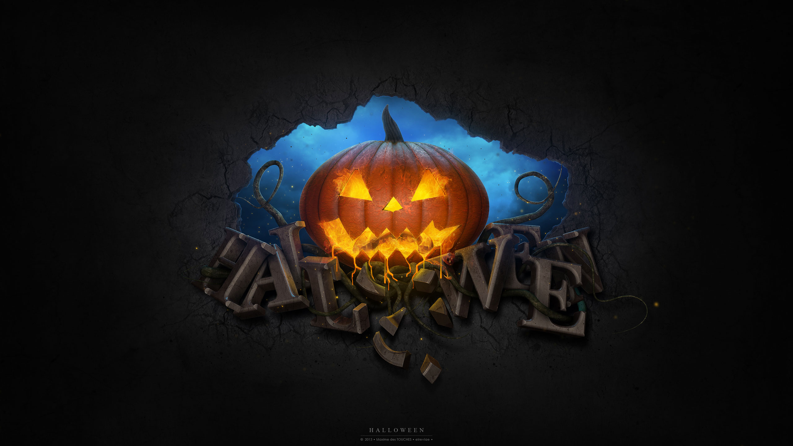 Wallpaper Halloween Collection Funny Background