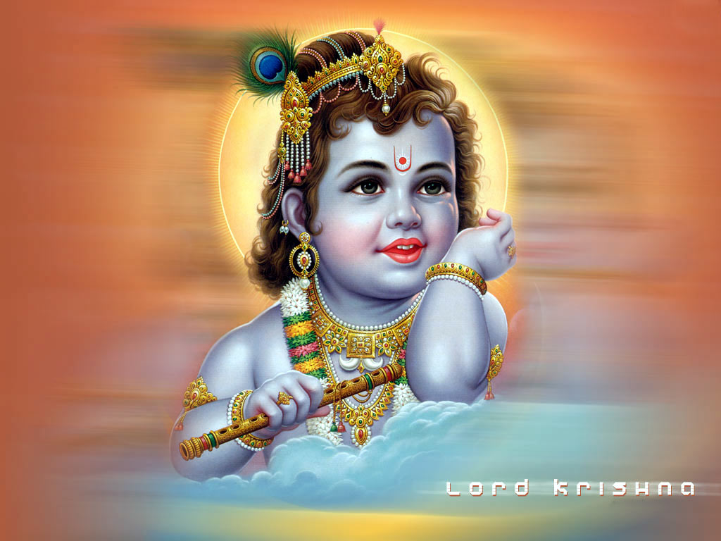 Hindu Religious Sacred Lord Wallpaper God Krishna