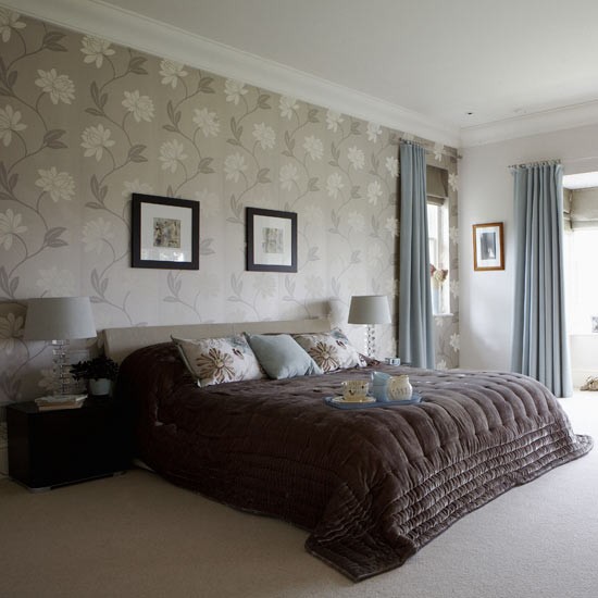 Modern Bedroom With Velvet Throw Design Ideas Image Housetohome