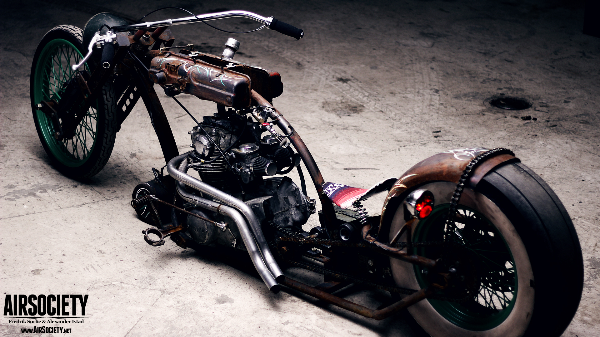 Suspension Bagged Rust Motorcycle Chopper Yamaha Xs650 Wallpaper