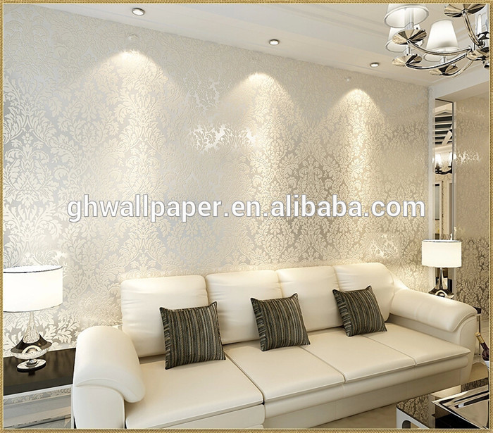 Design Home Decor 3d Wallpapers Silver Metallic Wallpaper   Buy Silver 700x615