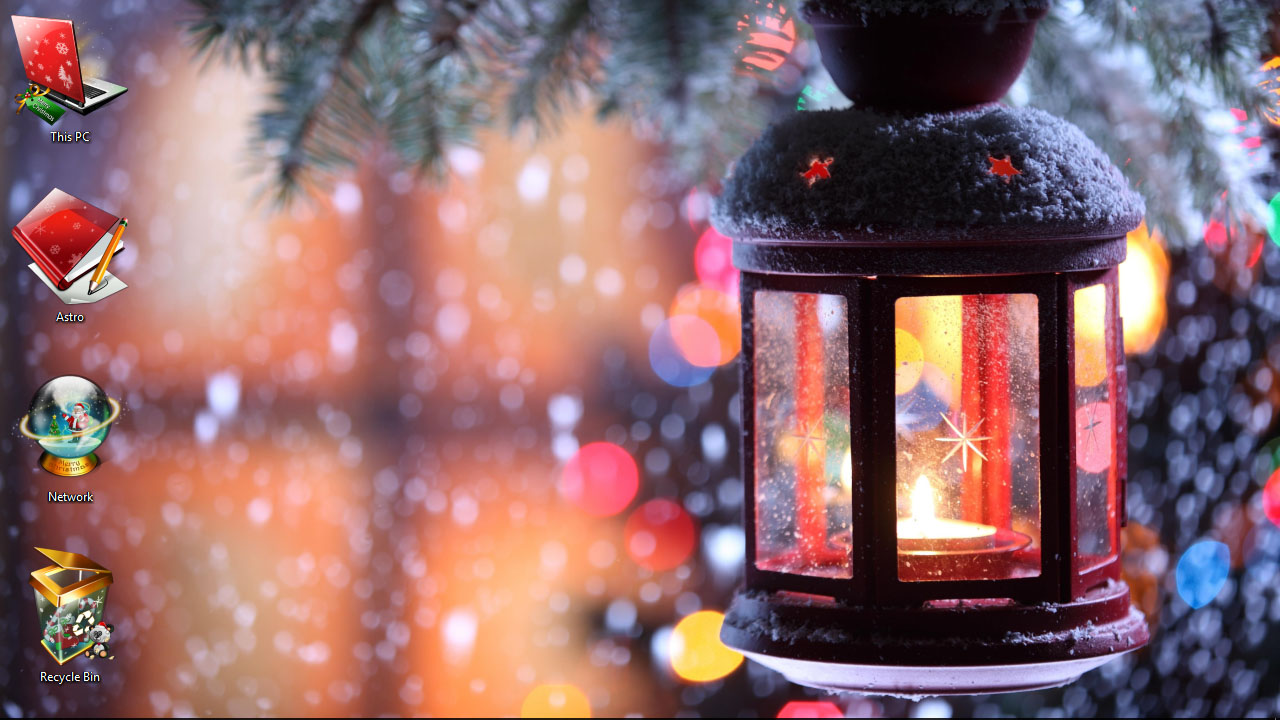 Sử dụng giao diện Windows Noel để biến máy tính thật lung linh và rực rỡ trong mùa lễ hội này. Hình nền đẹp mắt và các biểu tượng Noel phù hợp chỉ cho tổng thể độc đáo và giúp tăng thêm không khí Noel bừng sáng.