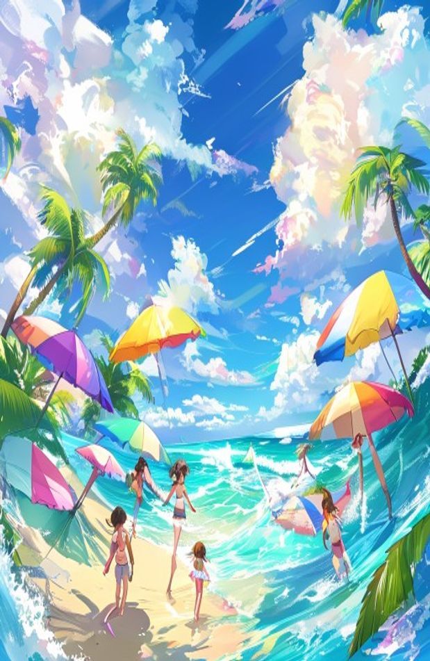 Anime Beach Wallpaper