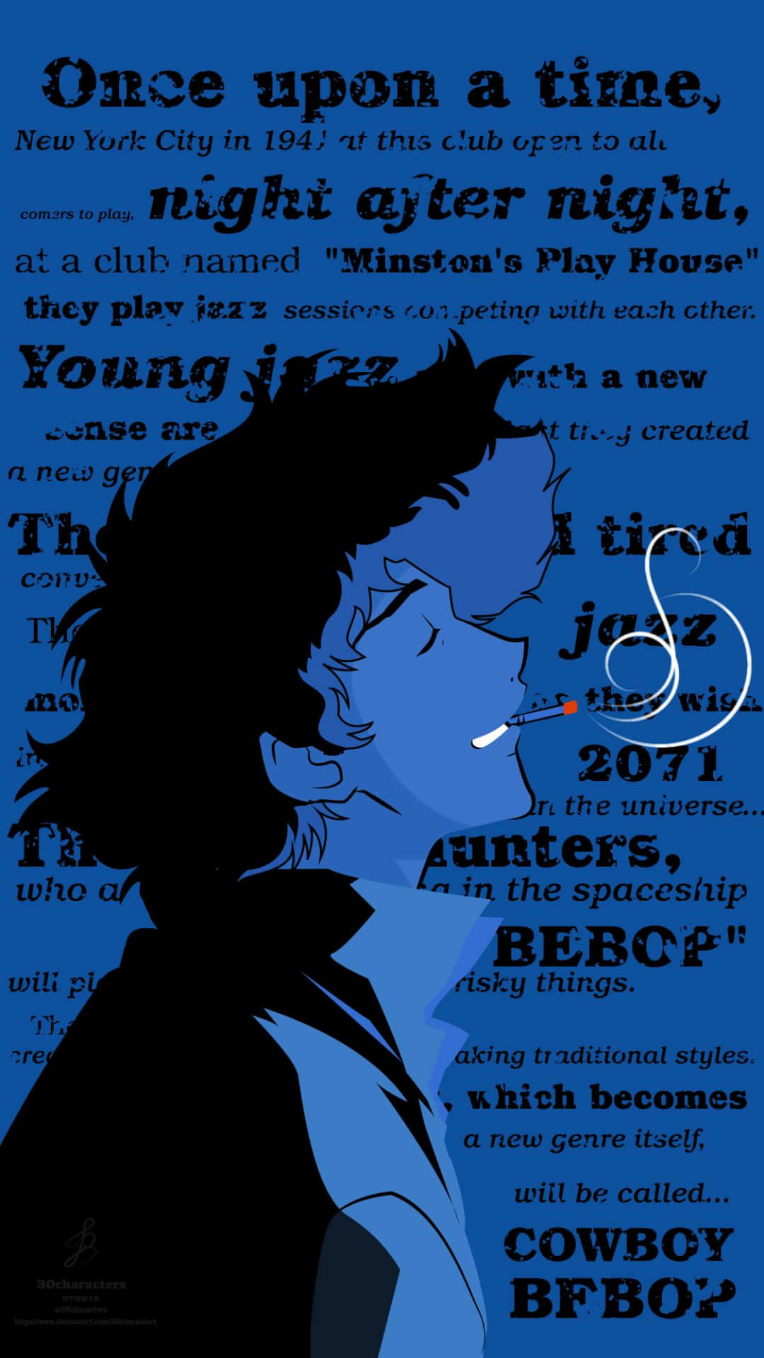 Cowboy Bebop iPhone Wallpaper Helt Gratis