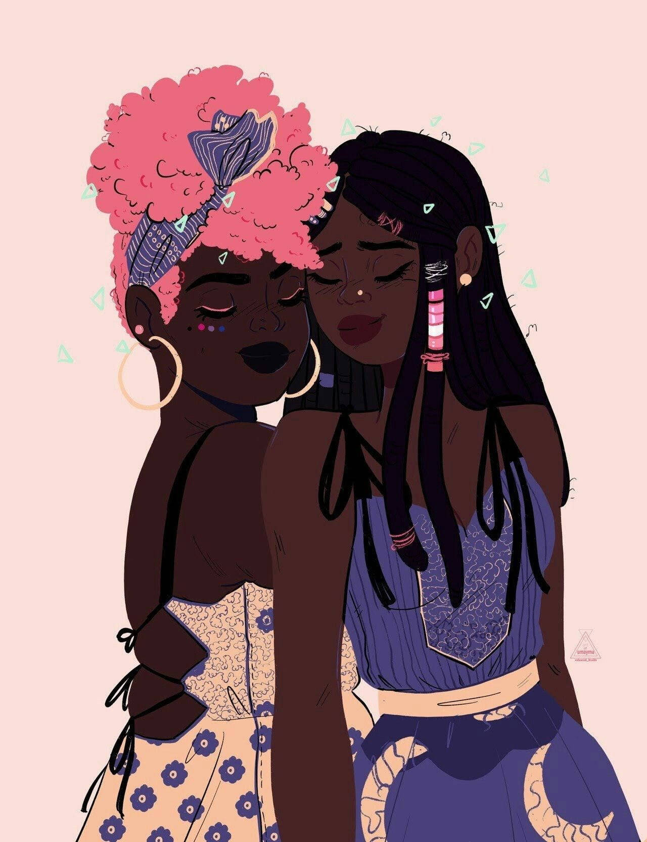 Lesbian Aesthetic Background Wallpaper