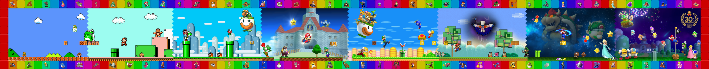 Super Mario Bros 30th Anniversary Tribute By Fawfulthegreat64 On