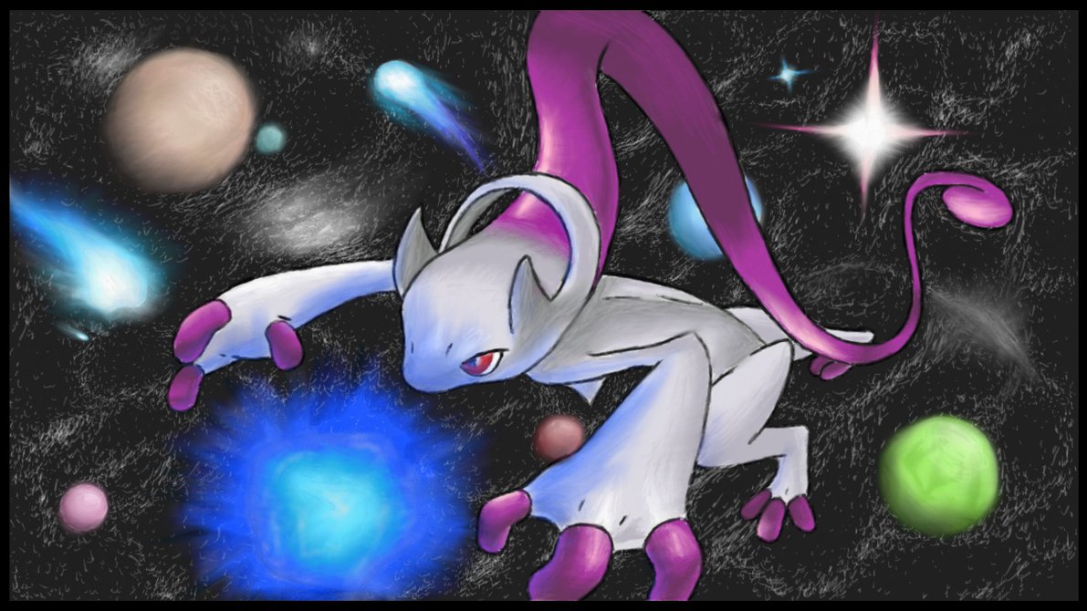 Art Academy Mega Mewtwo Y By Jellylamps