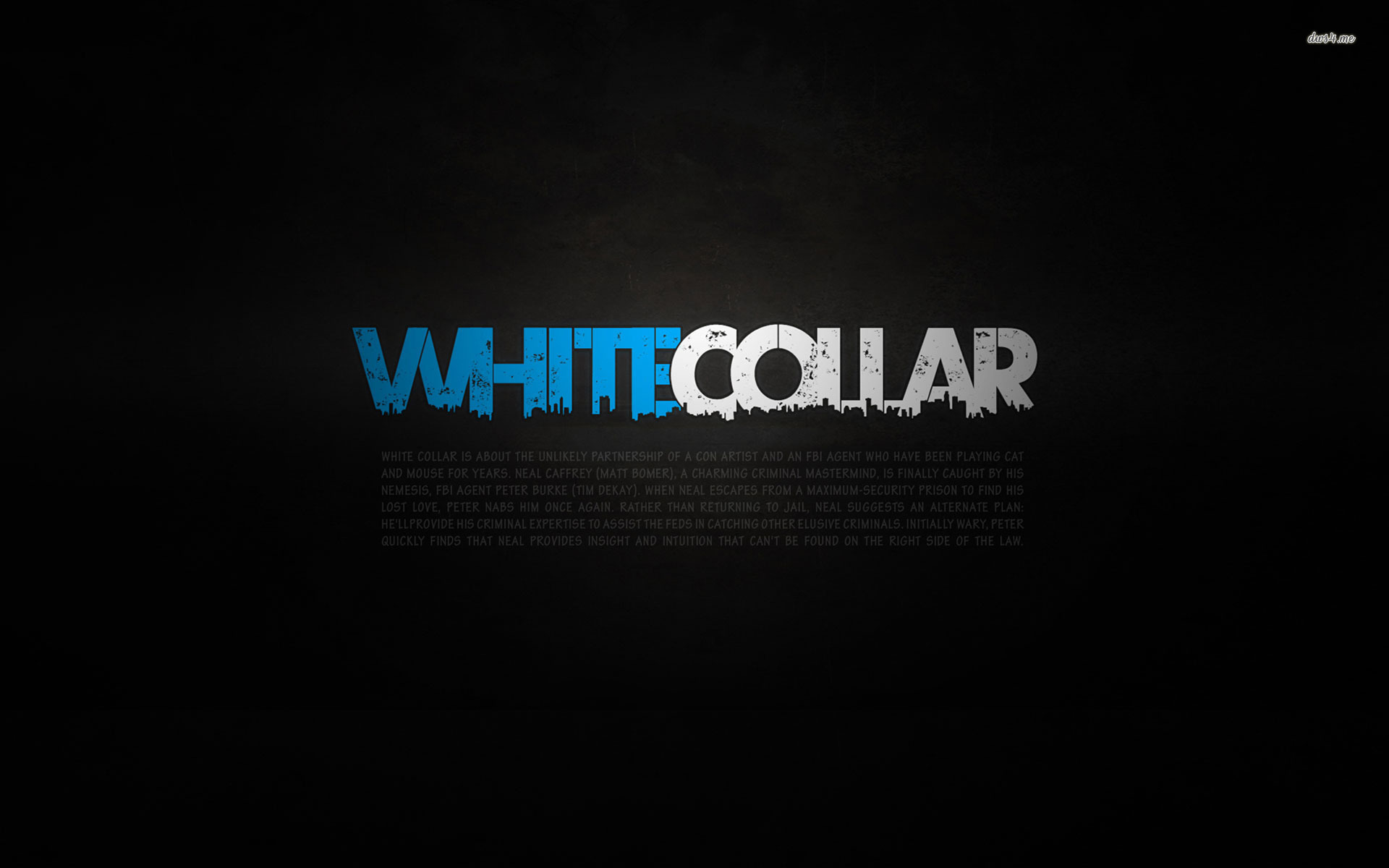 White Collar Wallpaper Digital Art