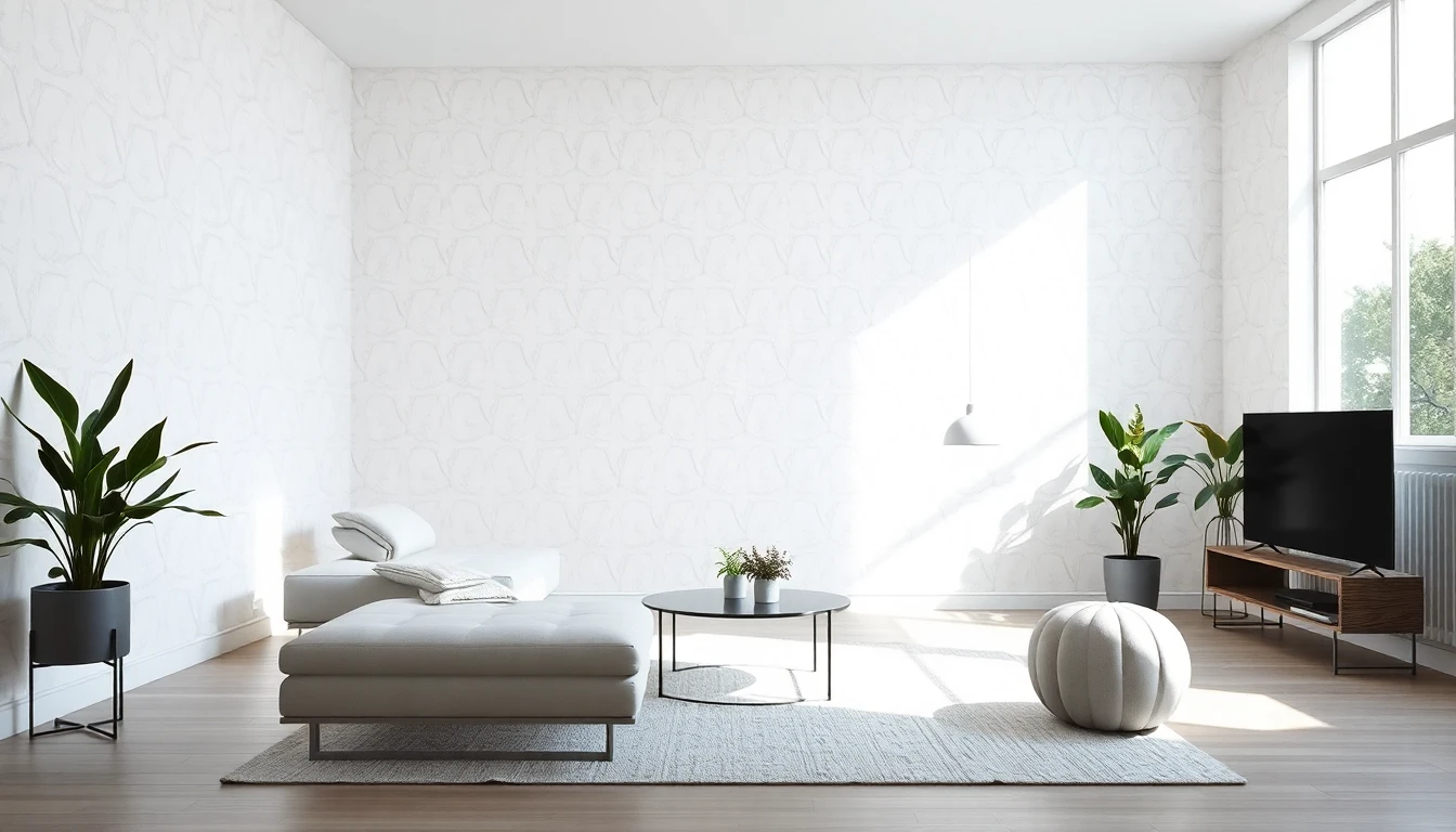 Modern White Wallpaper
