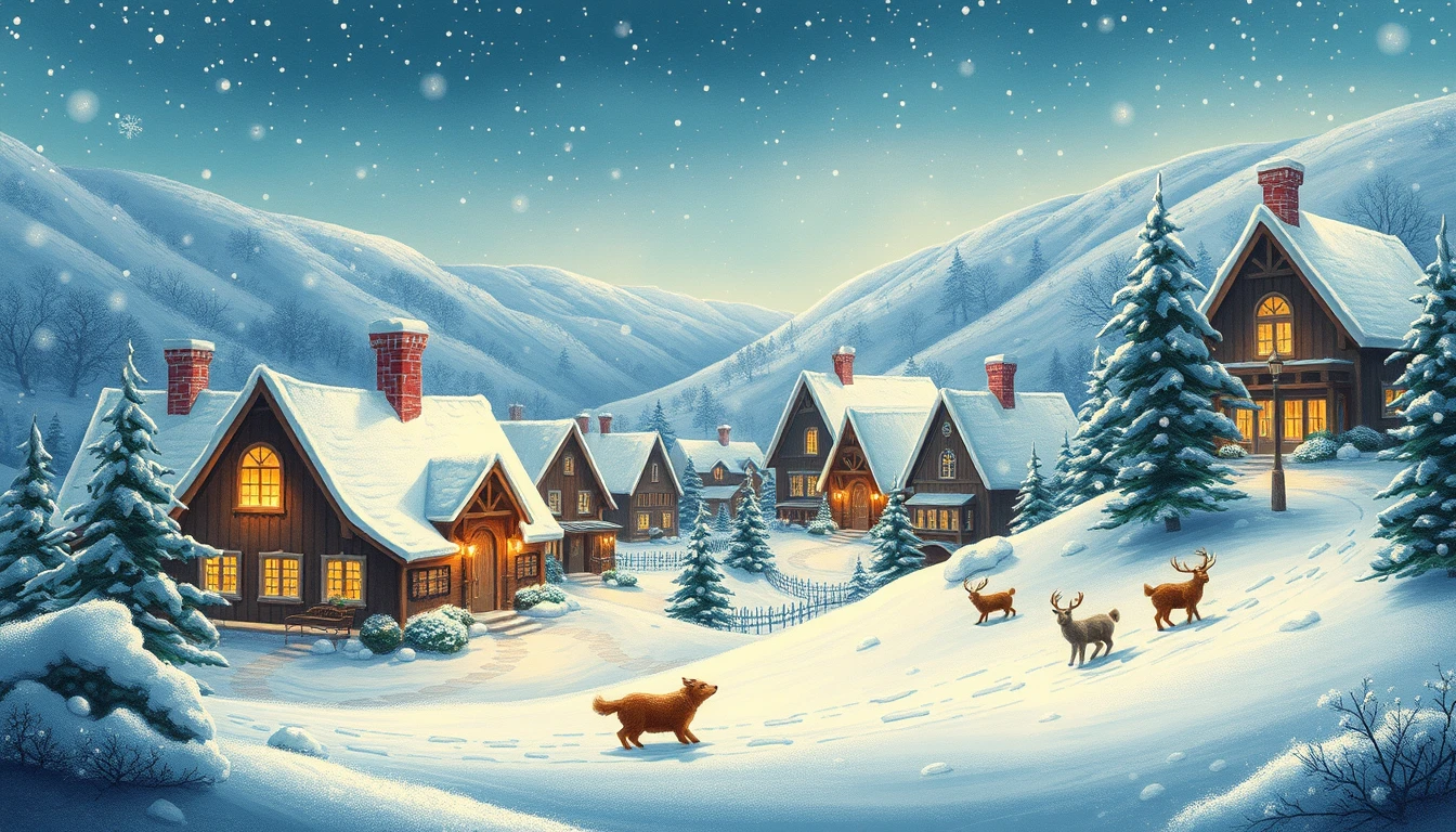 Cute Winter Holiday Wallpaper