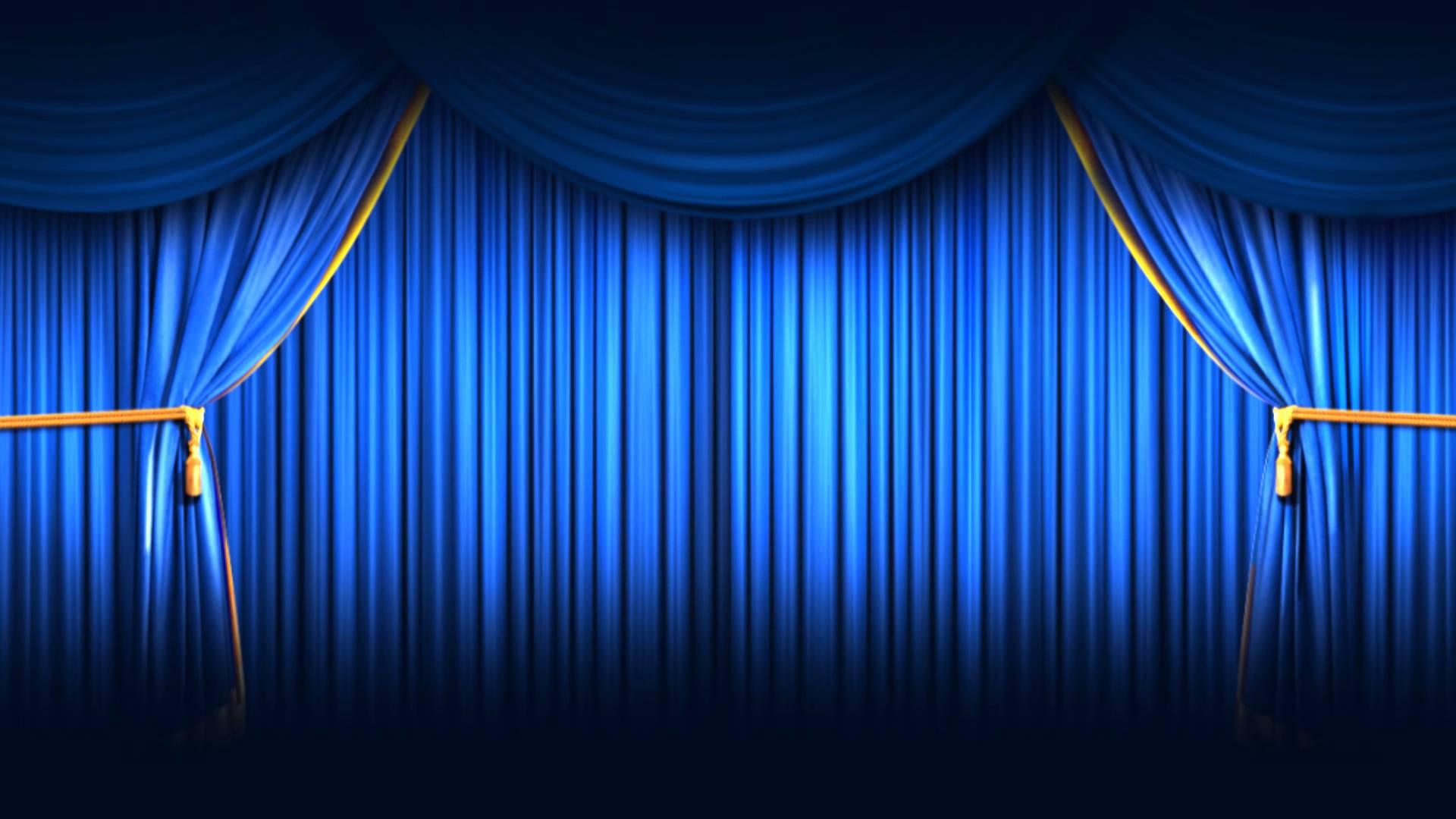 Blue Stage Curtain Background Curtains