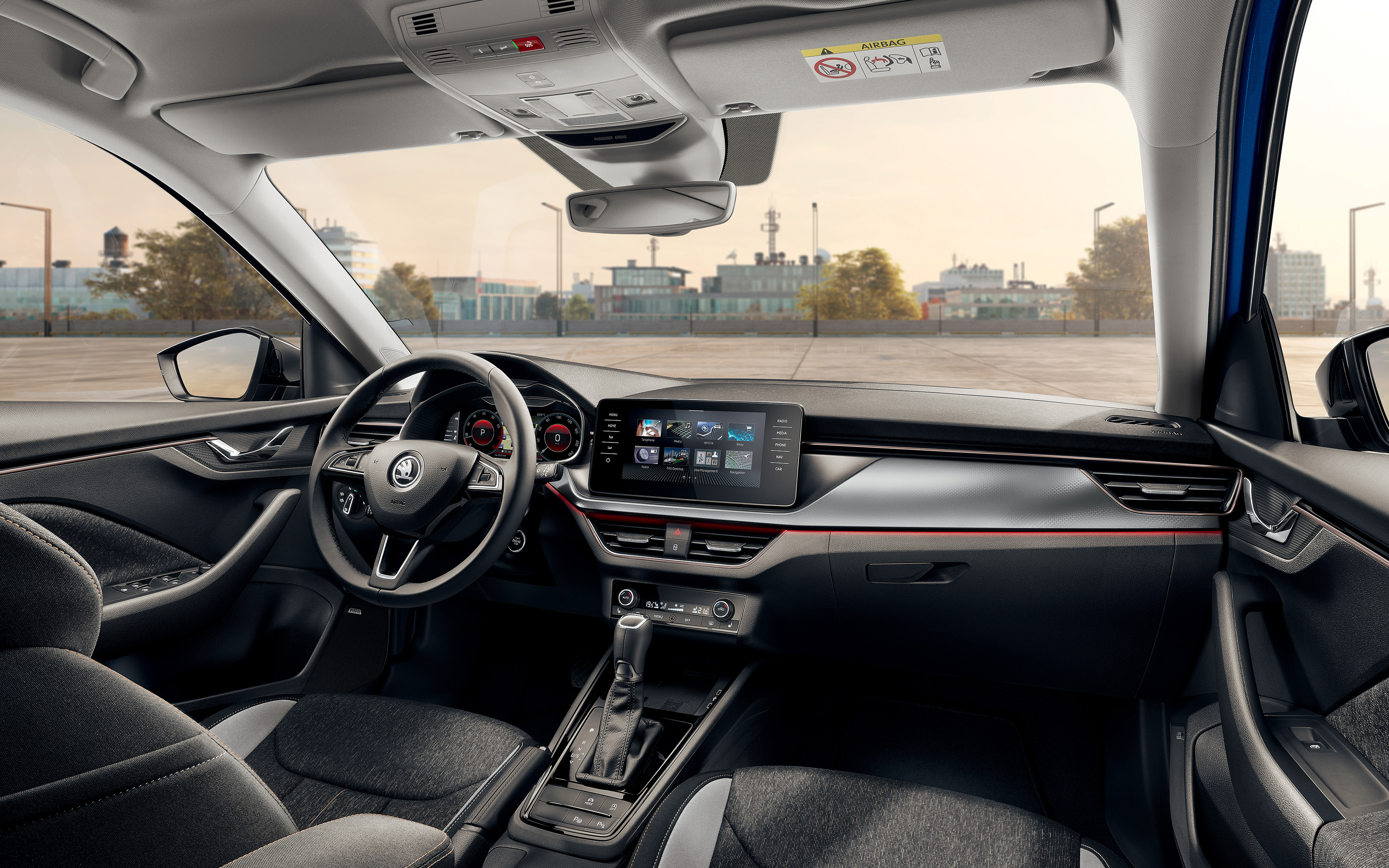 Wallpaper Skoda Scala Interior 4k Inside