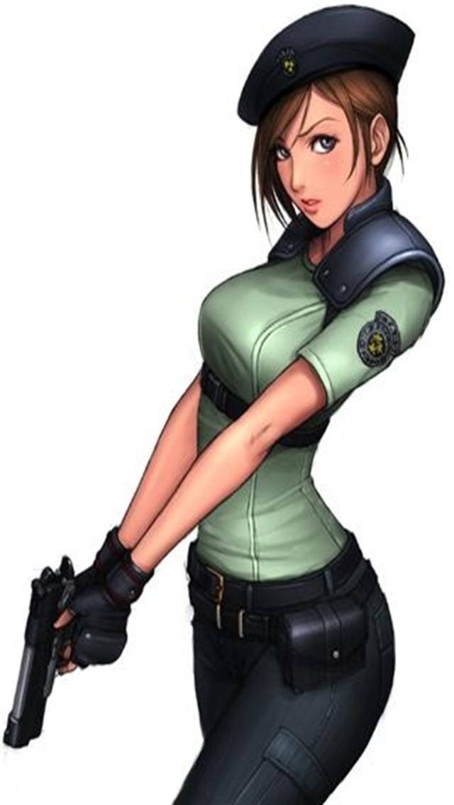 Jill Valentine And Resident Evil Game iPhone Wallpaper S
