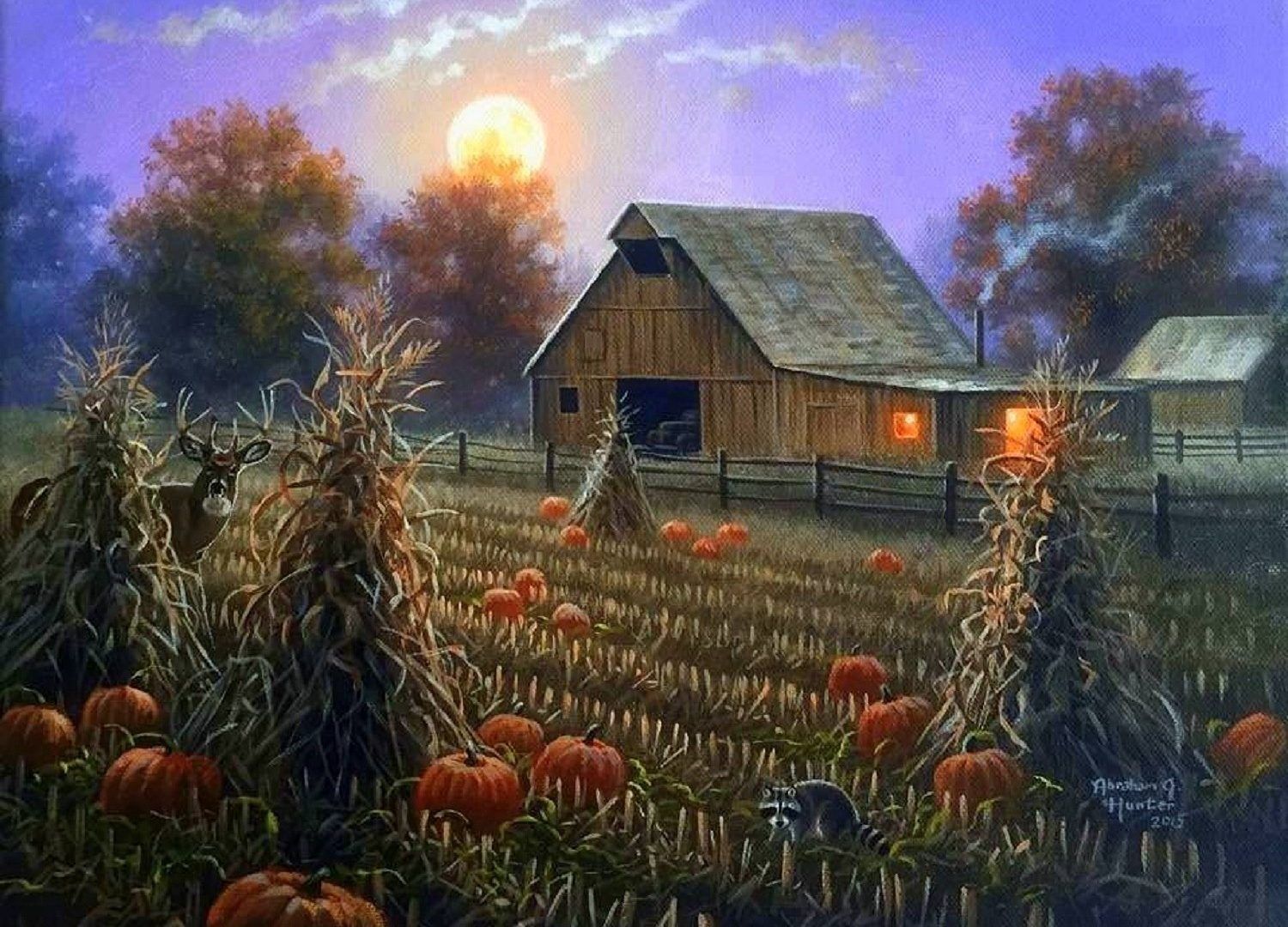 Fall Farm Wallpaper