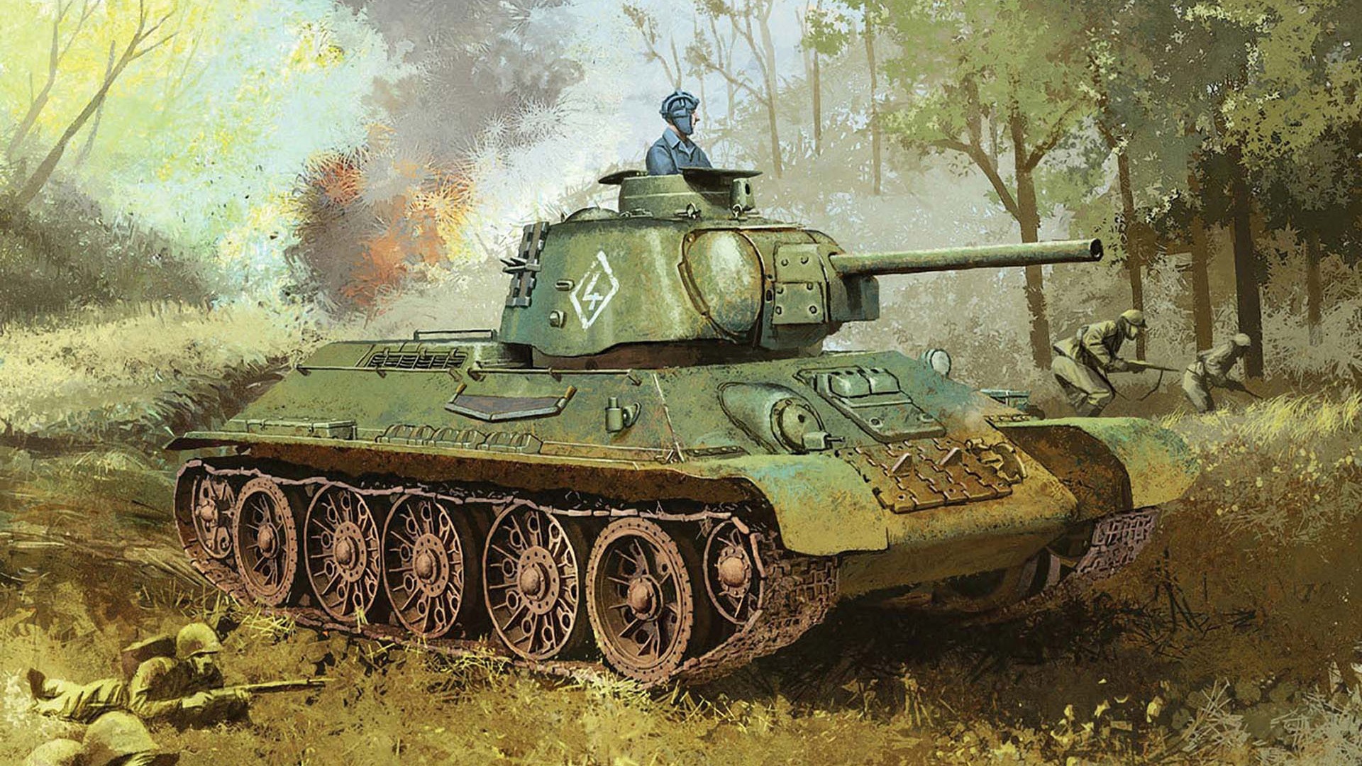 T-34 HD wallpapers, backgrounds