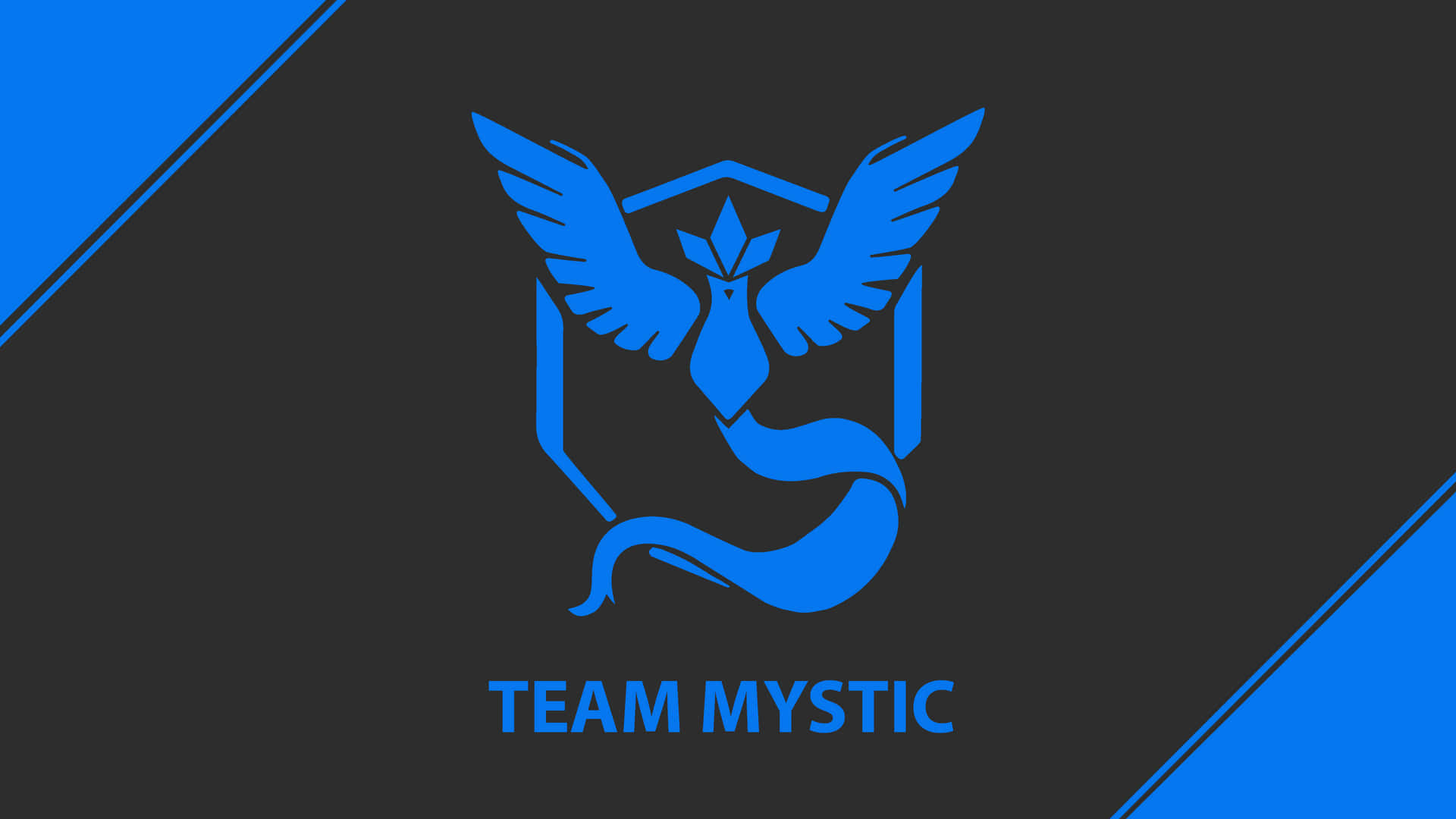 Team Mystic Logo On A Blue Wallpaper