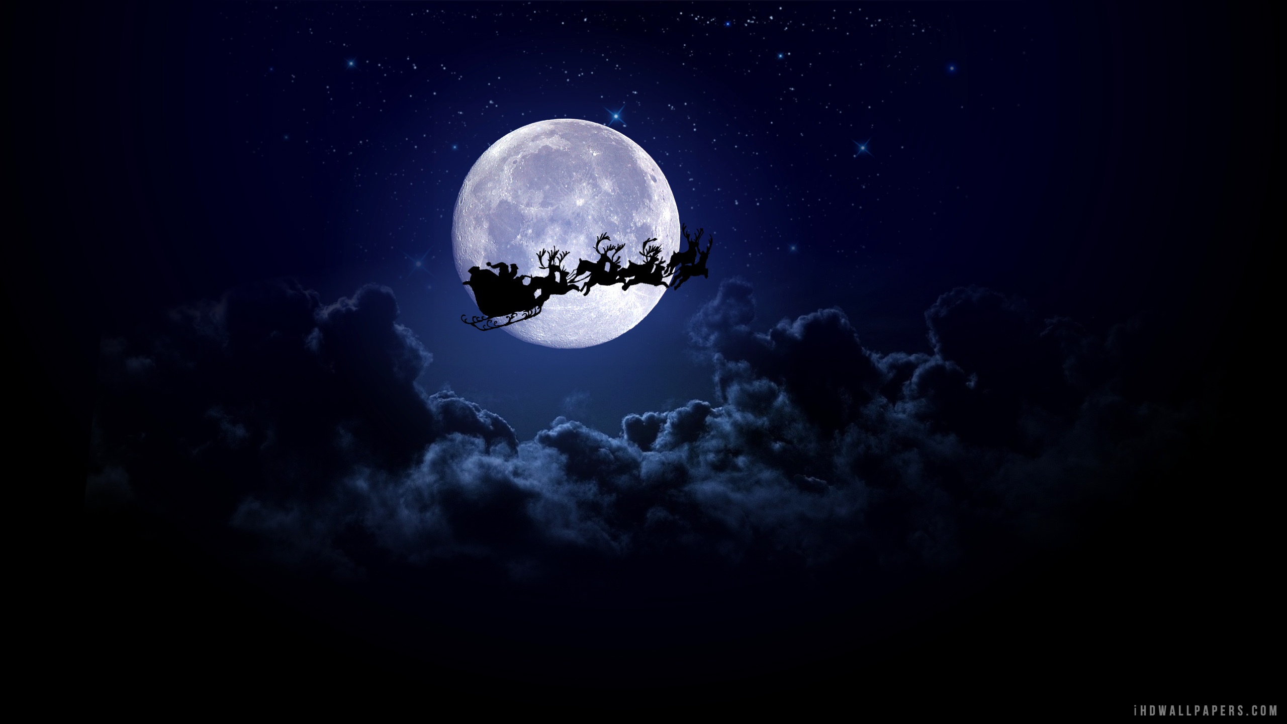 Santa Sail At Moon Light HD Wallpaper IHD