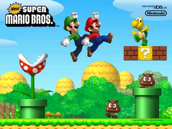 Wallpaper Desktop Spiele Super Mario Bros